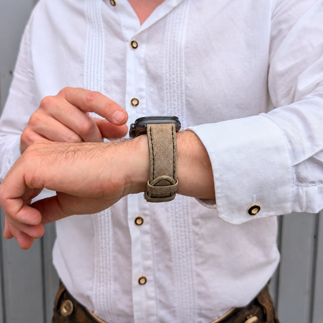 Lederhosenlederarmband für Apple Watch