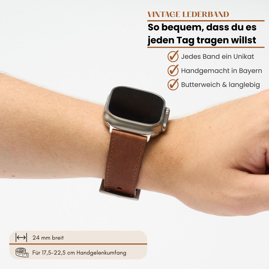 Vintage Lederband für die Apple Watch