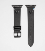 Apple Watch® Lederbandl | Schwarz Herz