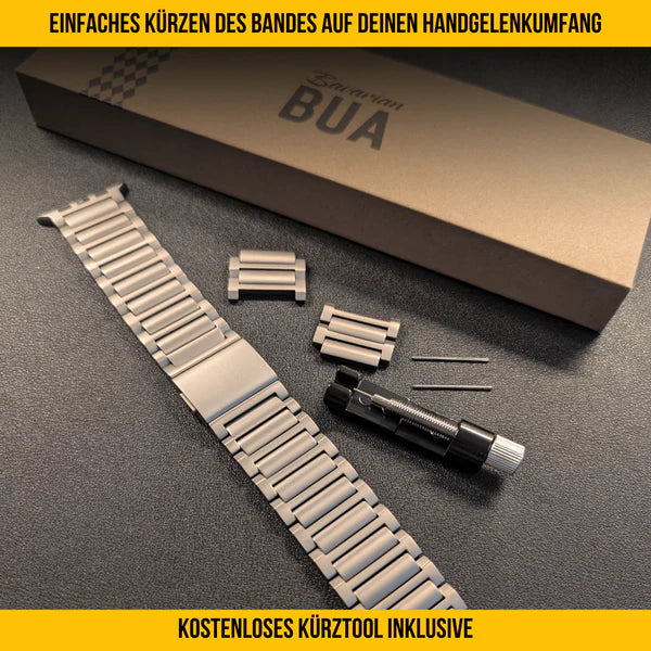 Set für Apple Watch Ultra | Titanband Magnet + Robustes Armband