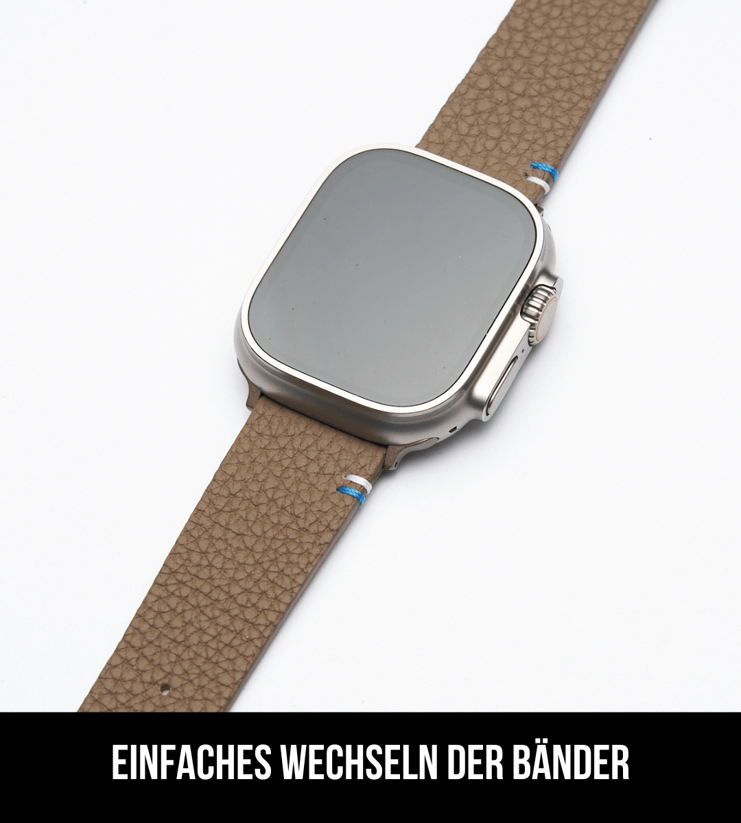 Apple Watch® Schrumpflederband | Taupe