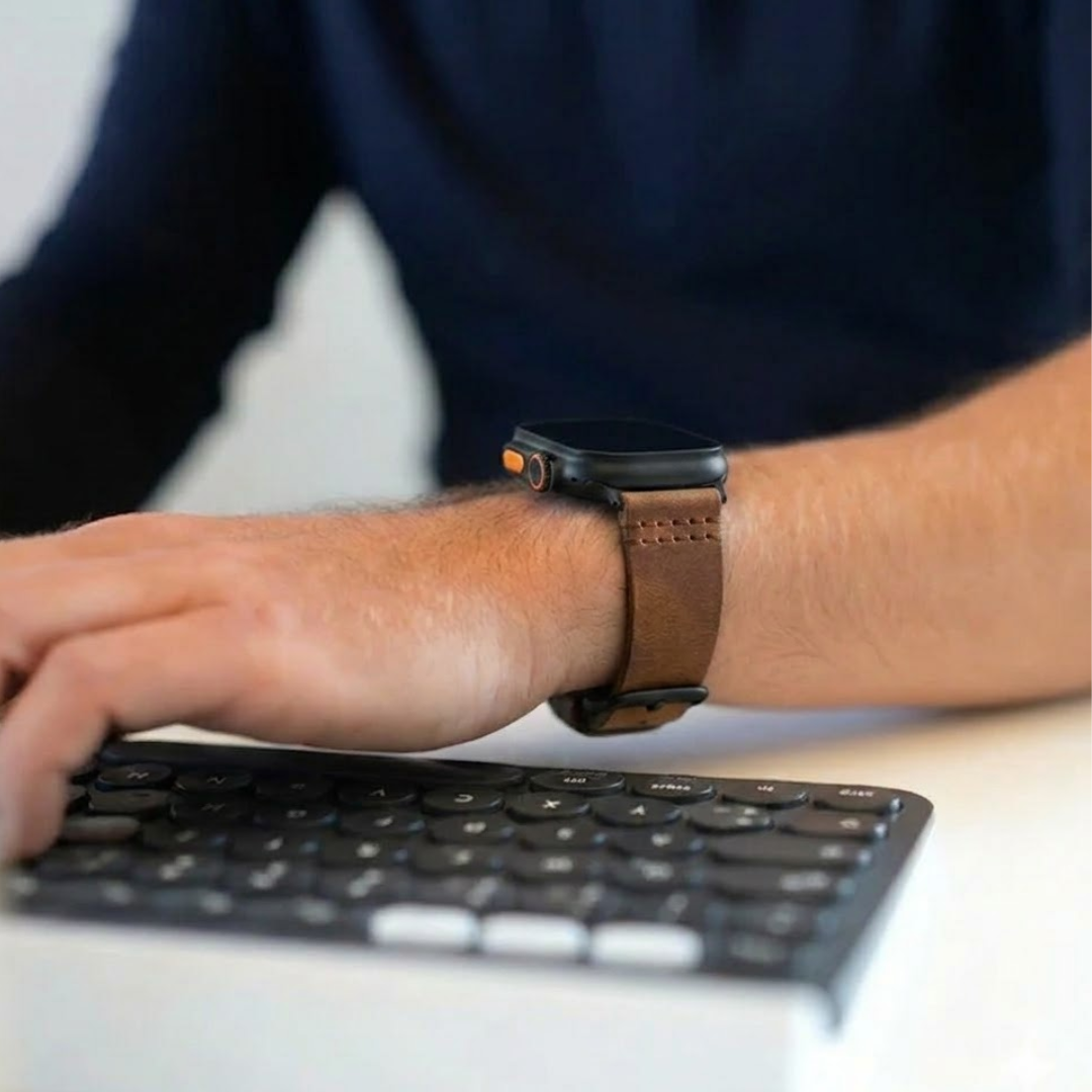 Wasserfestes Lederarmband für Apple Watch Ultra