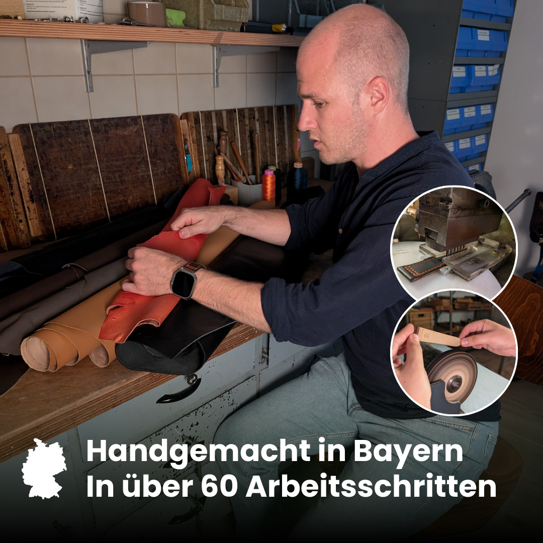 Shell Cordovan Lederband für die Apple Watch