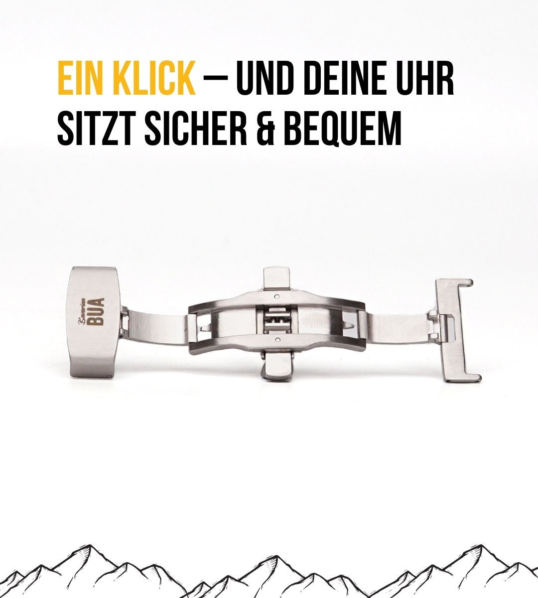 Faltschließe für Apple Watch Ultra Bänder