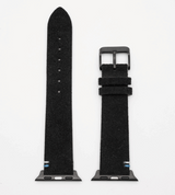 Apple Watch® Wildlederbandl | Schwarz