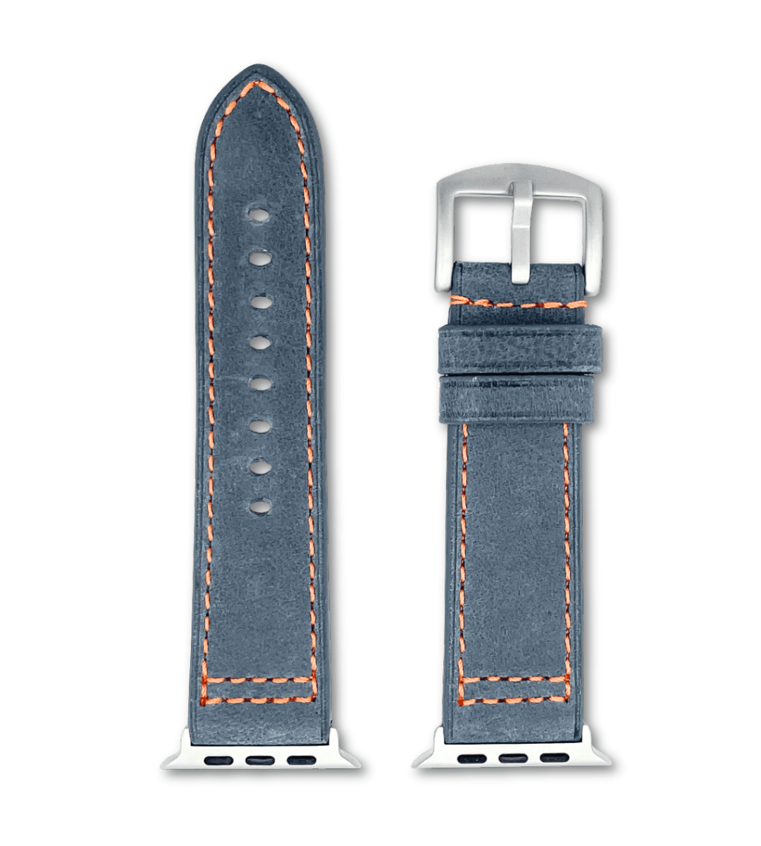 Robustes Armband für die Apple Watch Ultra aus Echtleder | Hellblau