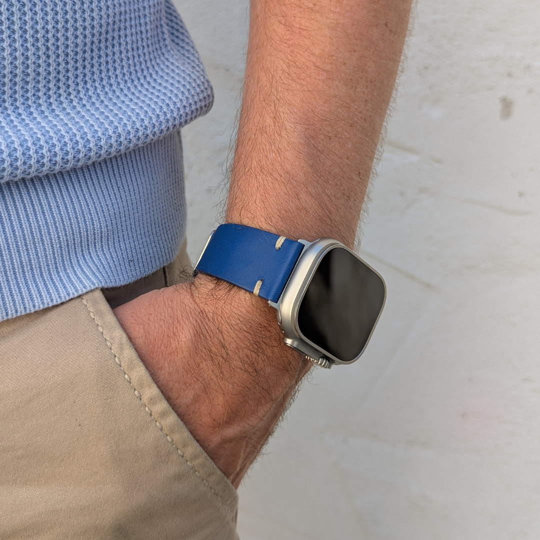 Limitiertes Wasserfestes Heinen Leder Armband für Apple Watch Ultra