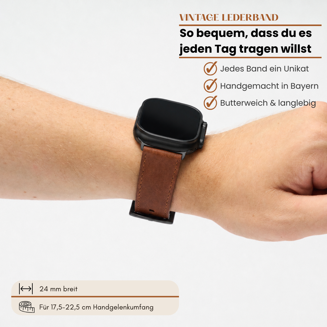 Vintage Lederband für die Apple Watch