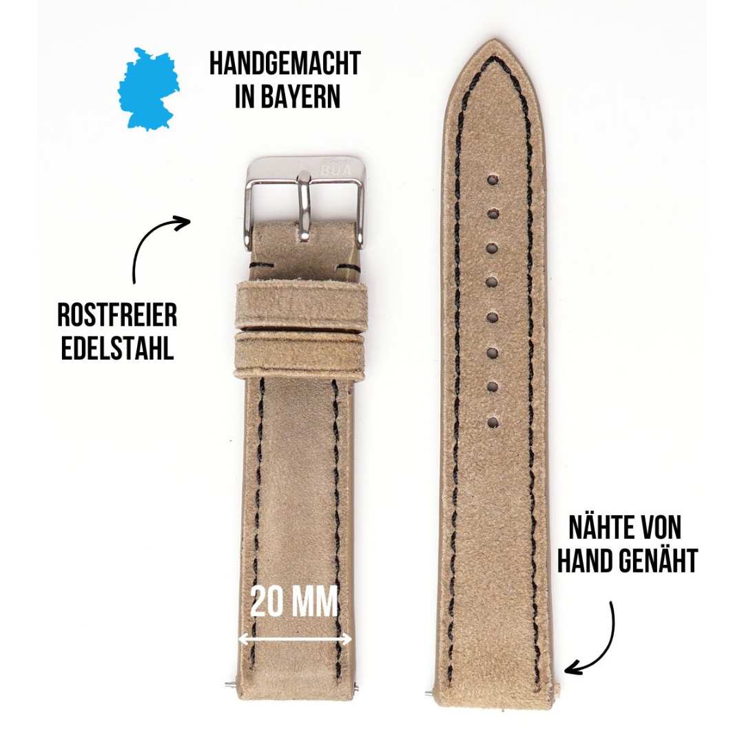 Armband für die Samsung Galaxy Watch aus Lederhosenleder