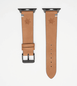 Apple Watch® Lederbandl | Hellbraun Edelweiß