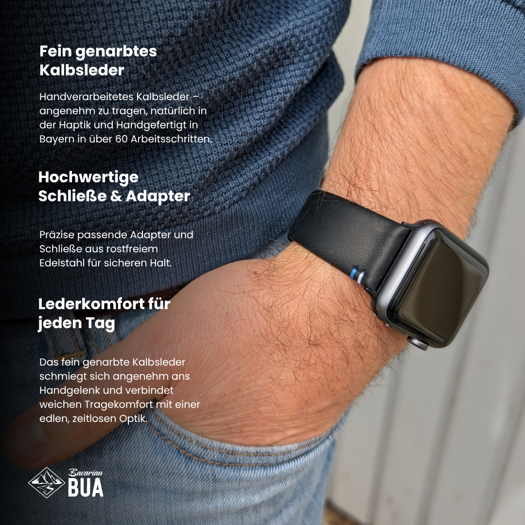 Armband für die Apple Watch aus Kalbleder