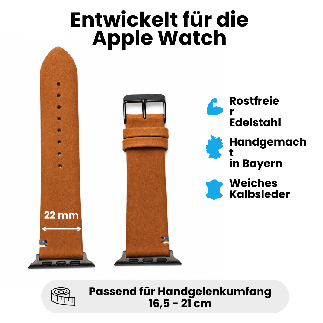 Armband für die Apple Watch aus Kalbleder