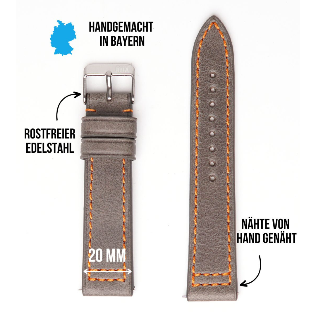 Robustes Armband für die Samsung Galaxy Watch aus Echtleder