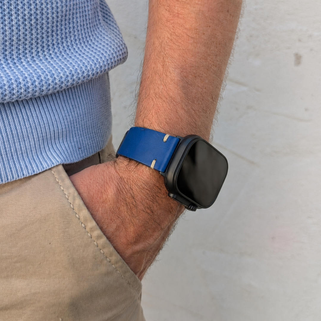 Limitiertes Wasserfestes Heinen Leder Armband für Apple Watch Ultra