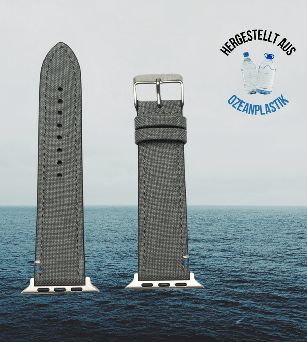 Apple Watch® Ozeanplastikband | Rauchblau