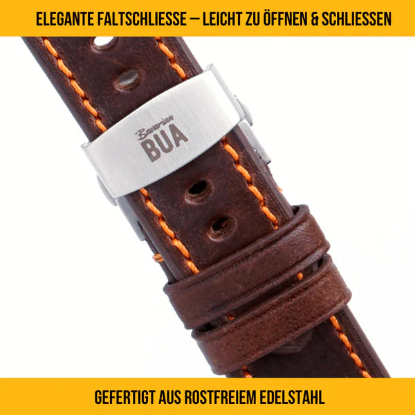 Robustes Armband für die Apple Watch Ultra aus Echtleder