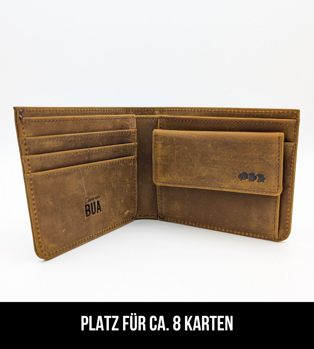 Oktoberfest™️ Ledergeldbeutel, braun