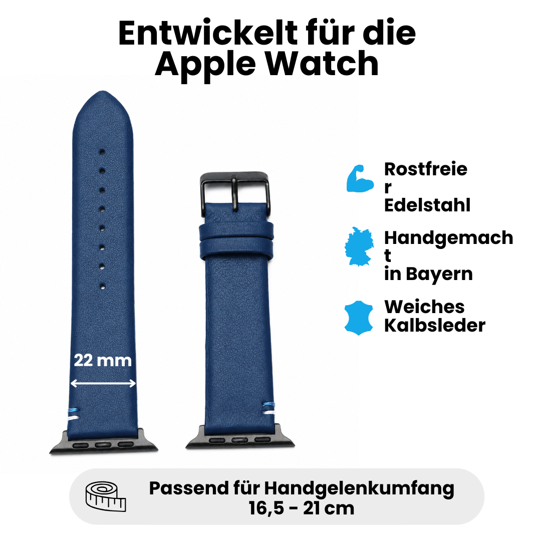 Armband für die Apple Watch aus Kalbleder
