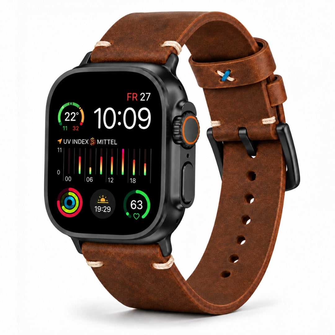 Limitiertes Wasserfestes Heinen Leder Armband für Apple Watch