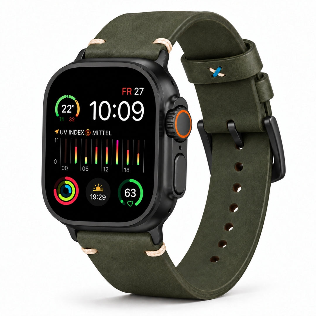 Limitiertes Wasserfestes Heinen Leder Armband für Apple Watch