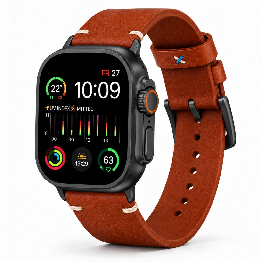 Limitiertes Wasserfestes Heinen Leder Armband für Apple Watch