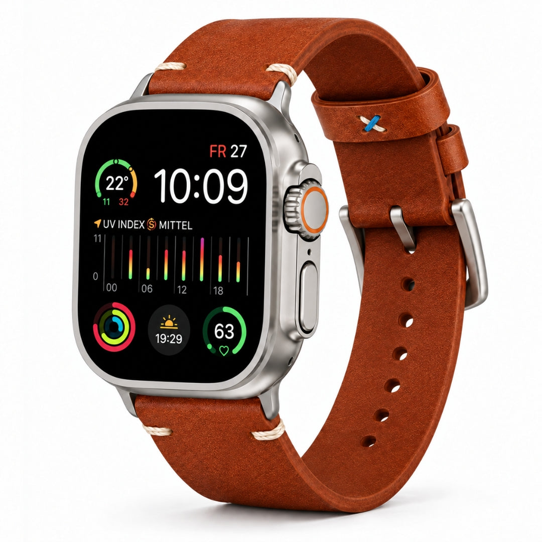 Limitiertes Wasserfestes Heinen Leder Armband für Apple Watch