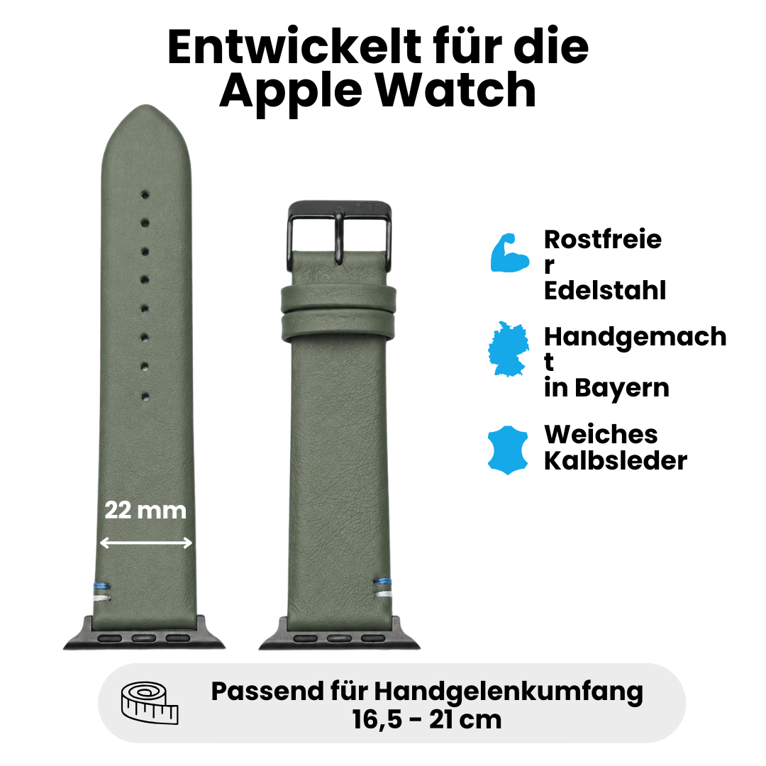 Armband für die Apple Watch aus Kalbleder