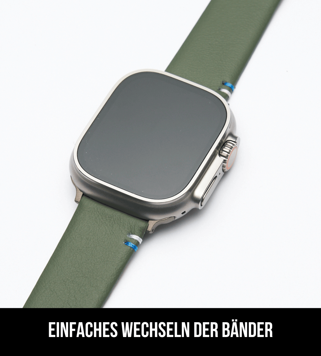 Apple Watch® Lederbandl | Salbei Franken