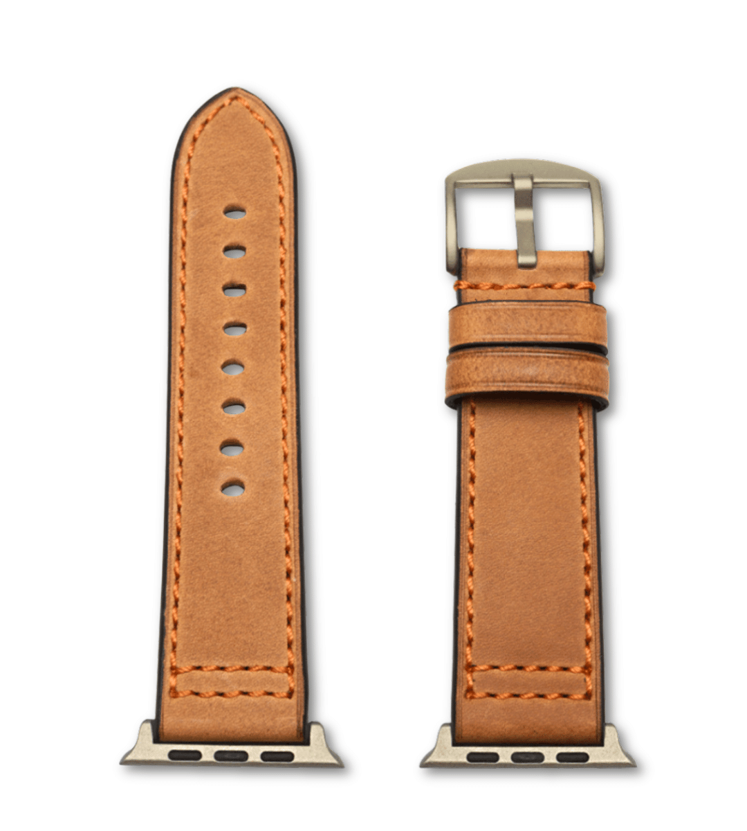 Robustes Armband für die Apple Watch Ultra aus Echtleder | Hellbraun