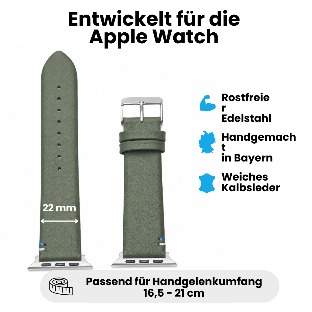 Armband für die Apple Watch aus Kalbleder