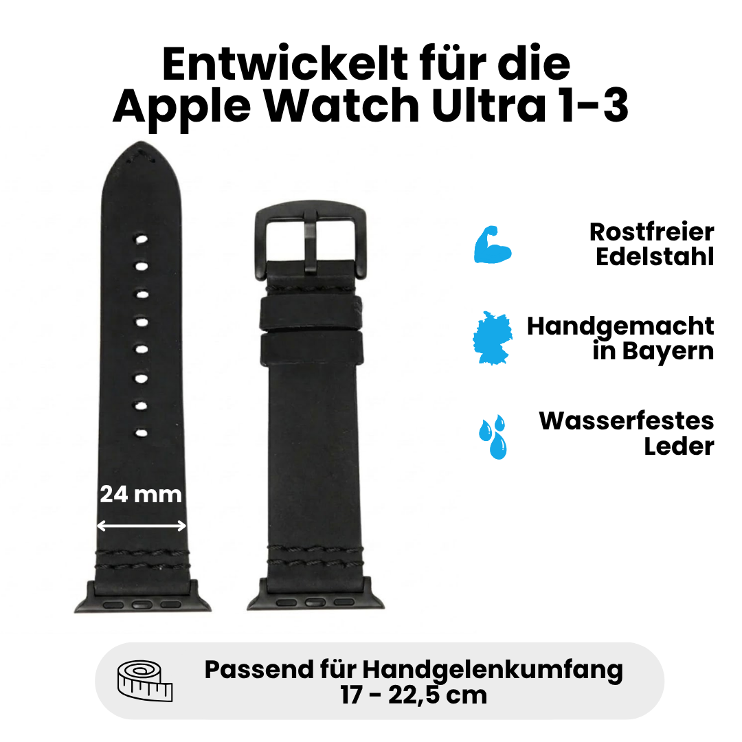 Wasserfestes Lederarmband für Apple Watch Ultra
