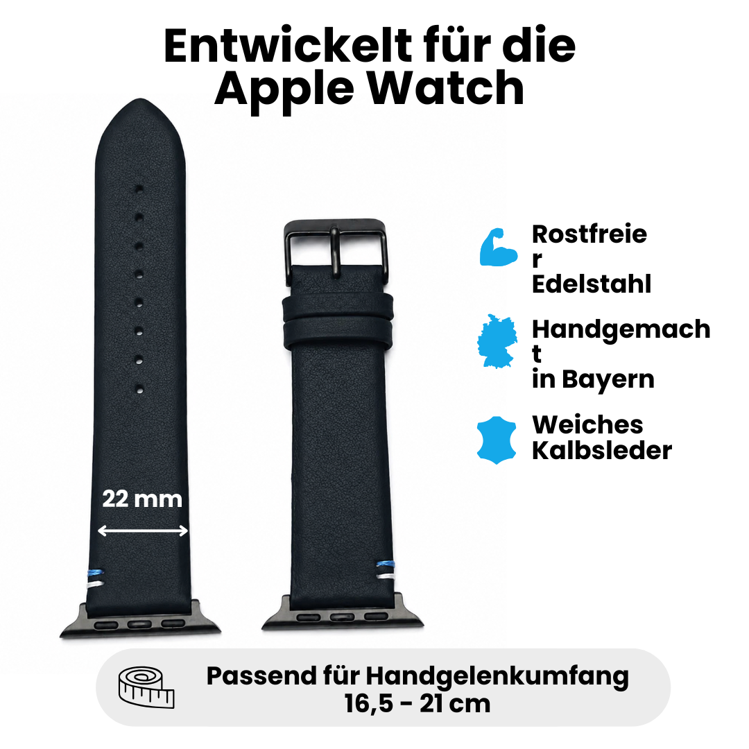 Armband für die Apple Watch aus Kalbleder