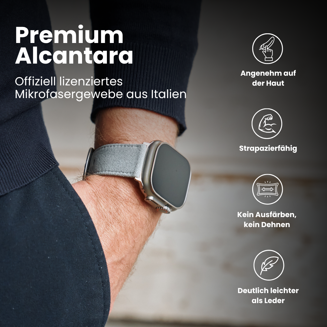 Alcantara Band für die Apple Watch Ultra