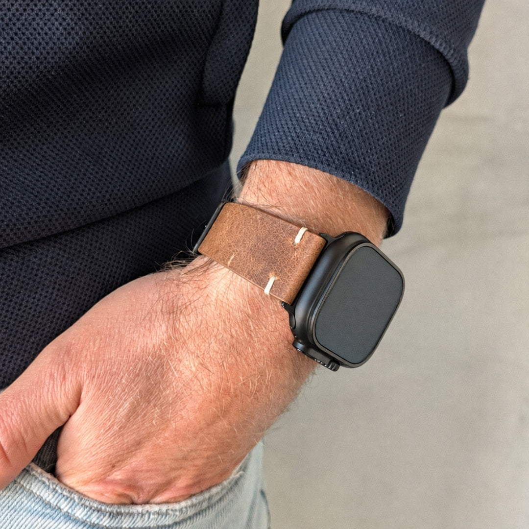Limitiertes Wasserfestes Heinen Leder Armband für Apple Watch