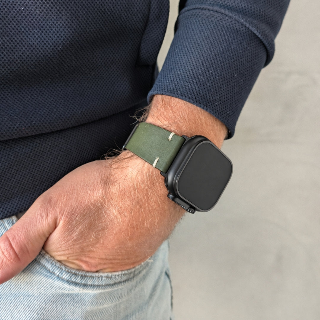Limitiertes Wasserfestes Heinen Leder Armband für Apple Watch