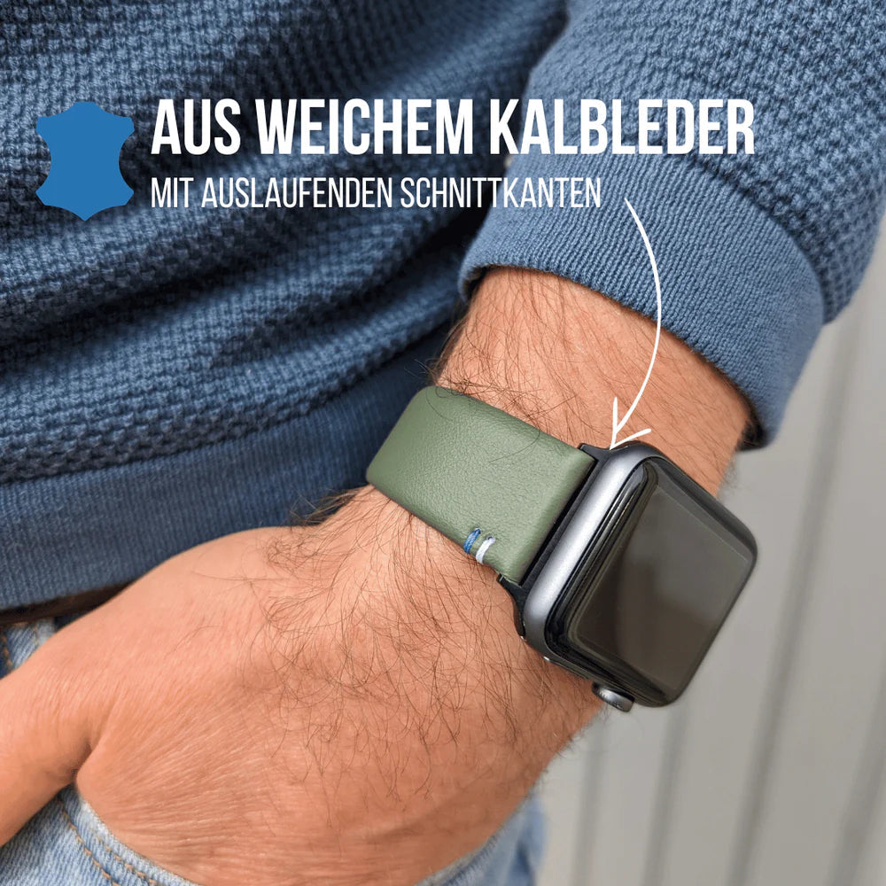 Armband für die Apple Watch aus Kalbleder