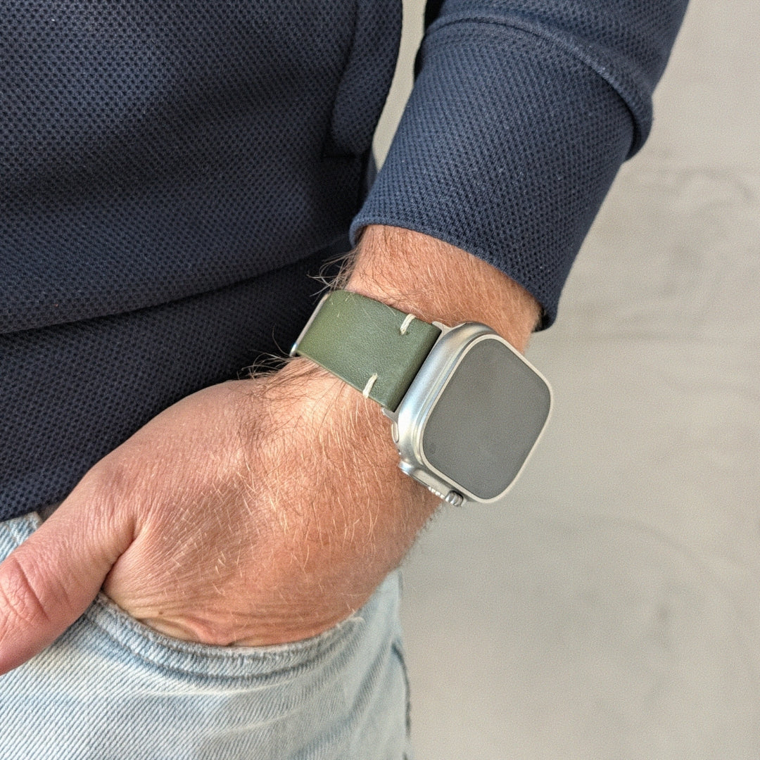 Limitiertes Wasserfestes Heinen Leder Armband für Apple Watch