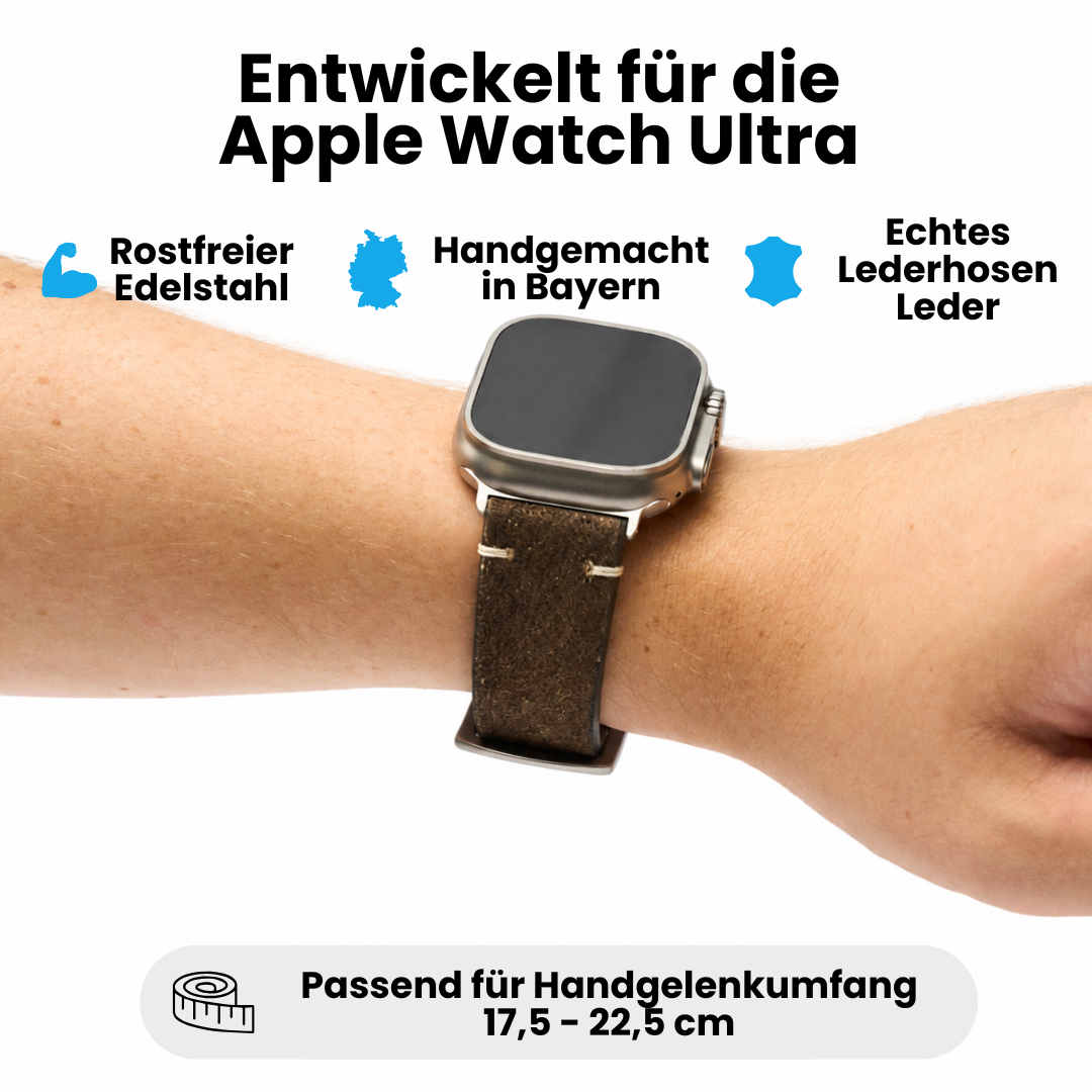 Lederhosenleder Armband für Apple Watch