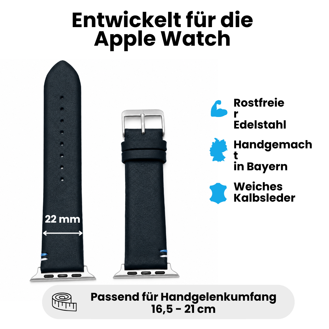 Armband für die Apple Watch aus Kalbleder