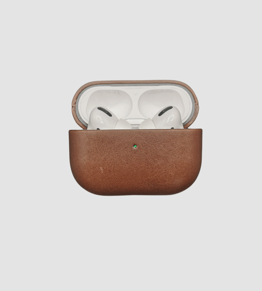 Leder Hülle für AirPods mit MagSafe | Braun