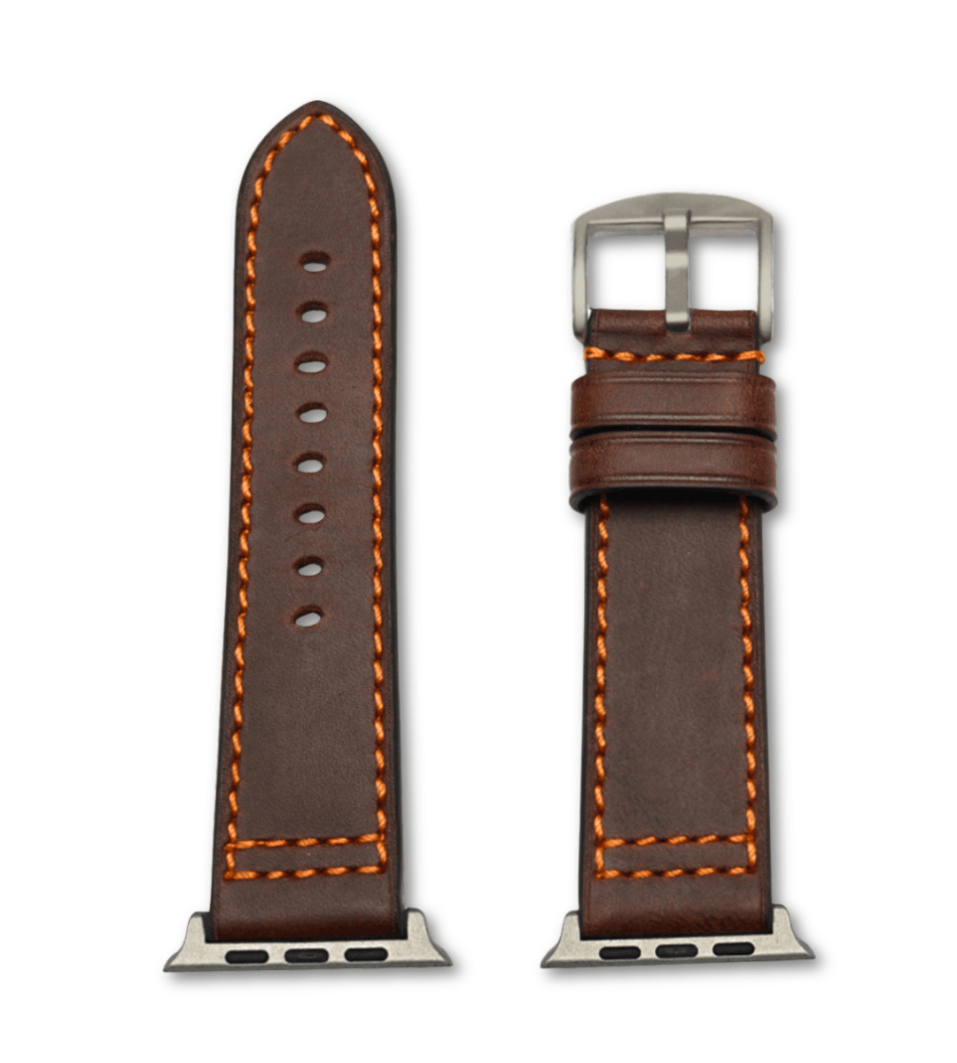 Robustes Armband für die Apple Watch Ultra aus Echtleder | Dunkelbraun