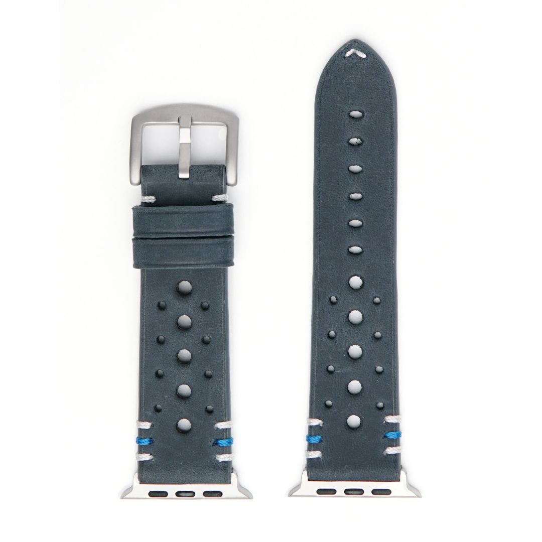 Racing Armband für die Apple Watch Ultra 1, 2 und 3 aus Echtleder