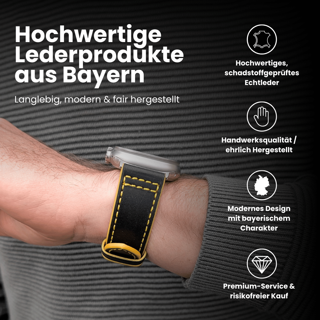 Limited Edition Schwarz Gelb für die Apple Watch Ultra 1-3