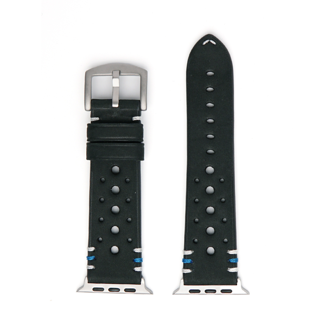 Racing Armband für die Apple Watch Ultra 1, 2 und 3 aus Echtleder