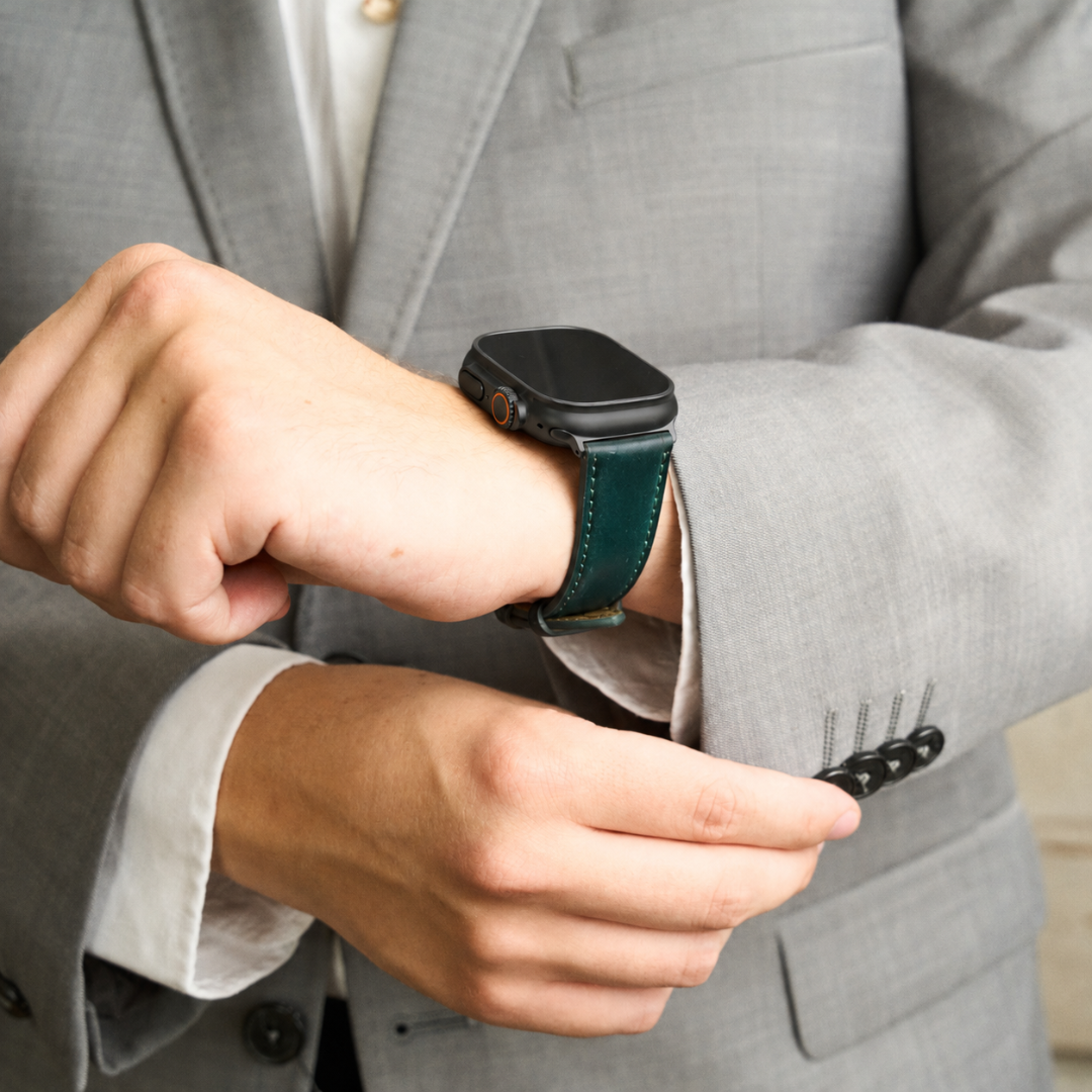 Shell Cordovan Lederband für die Apple Watch