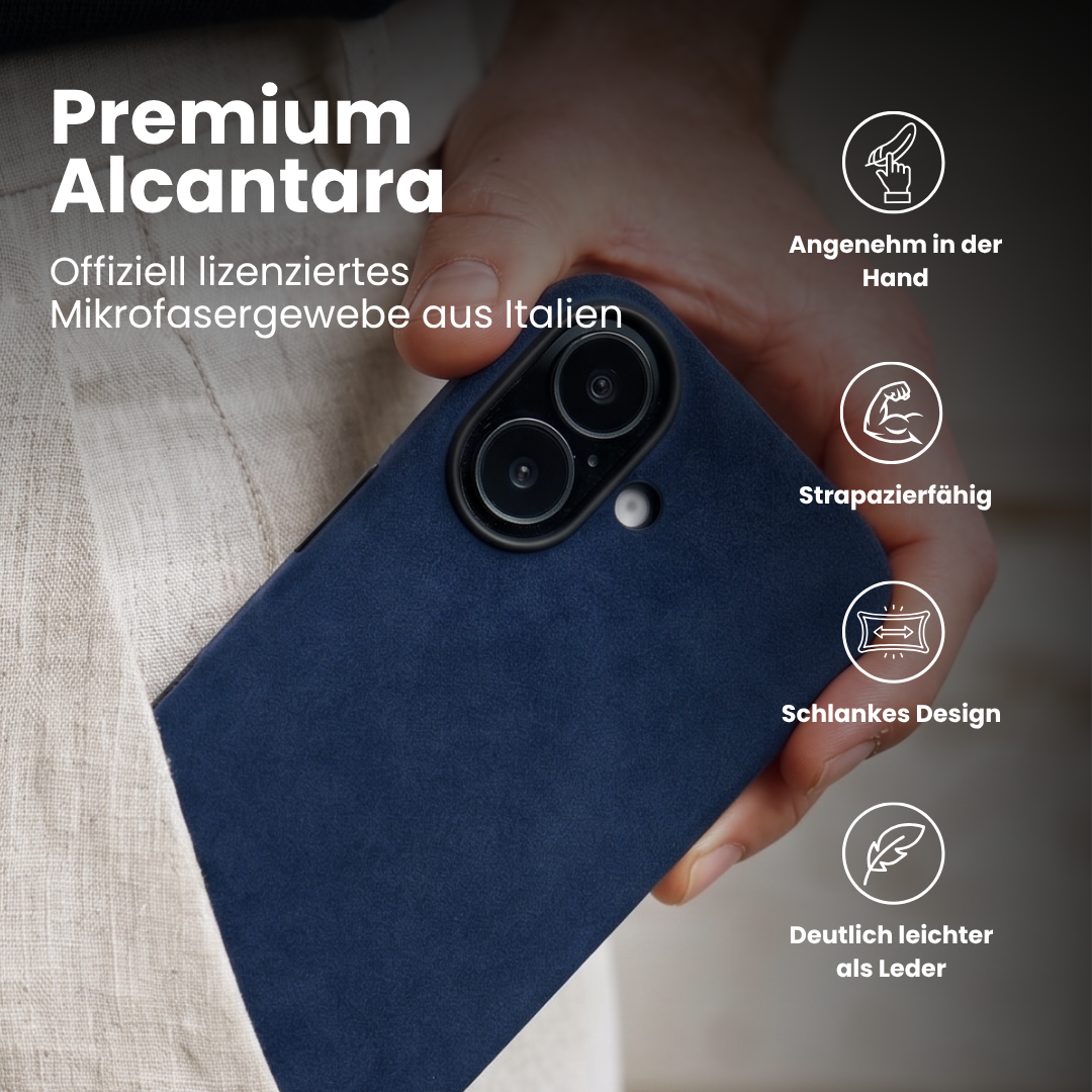 Alcantara Hülle für iPhone 17 mit MagSafe