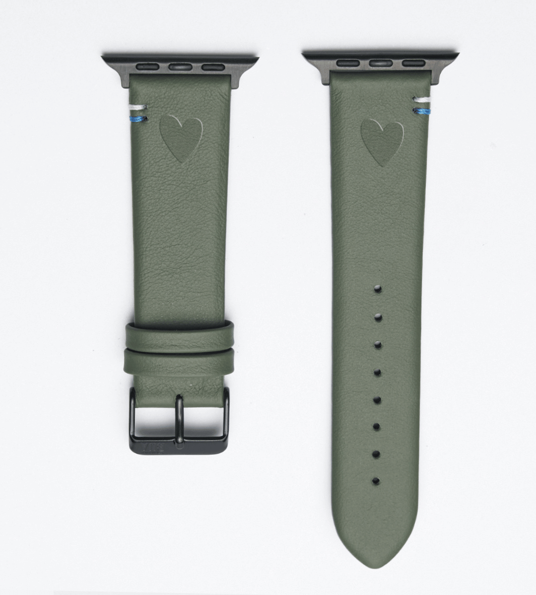 Apple Watch® Lederbandl | Salbei Herz