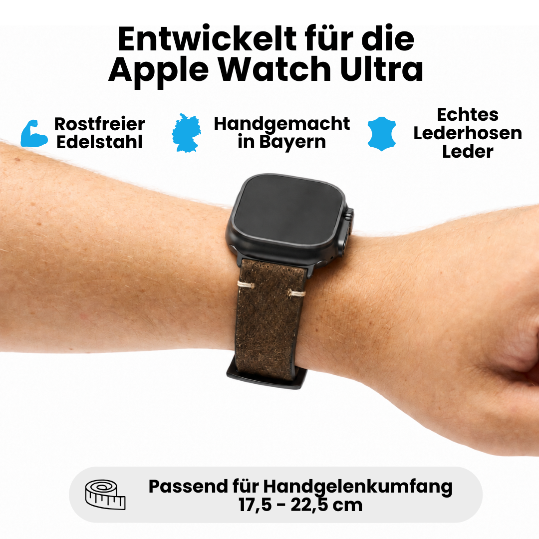 Lederhosenleder Armband für Apple Watch