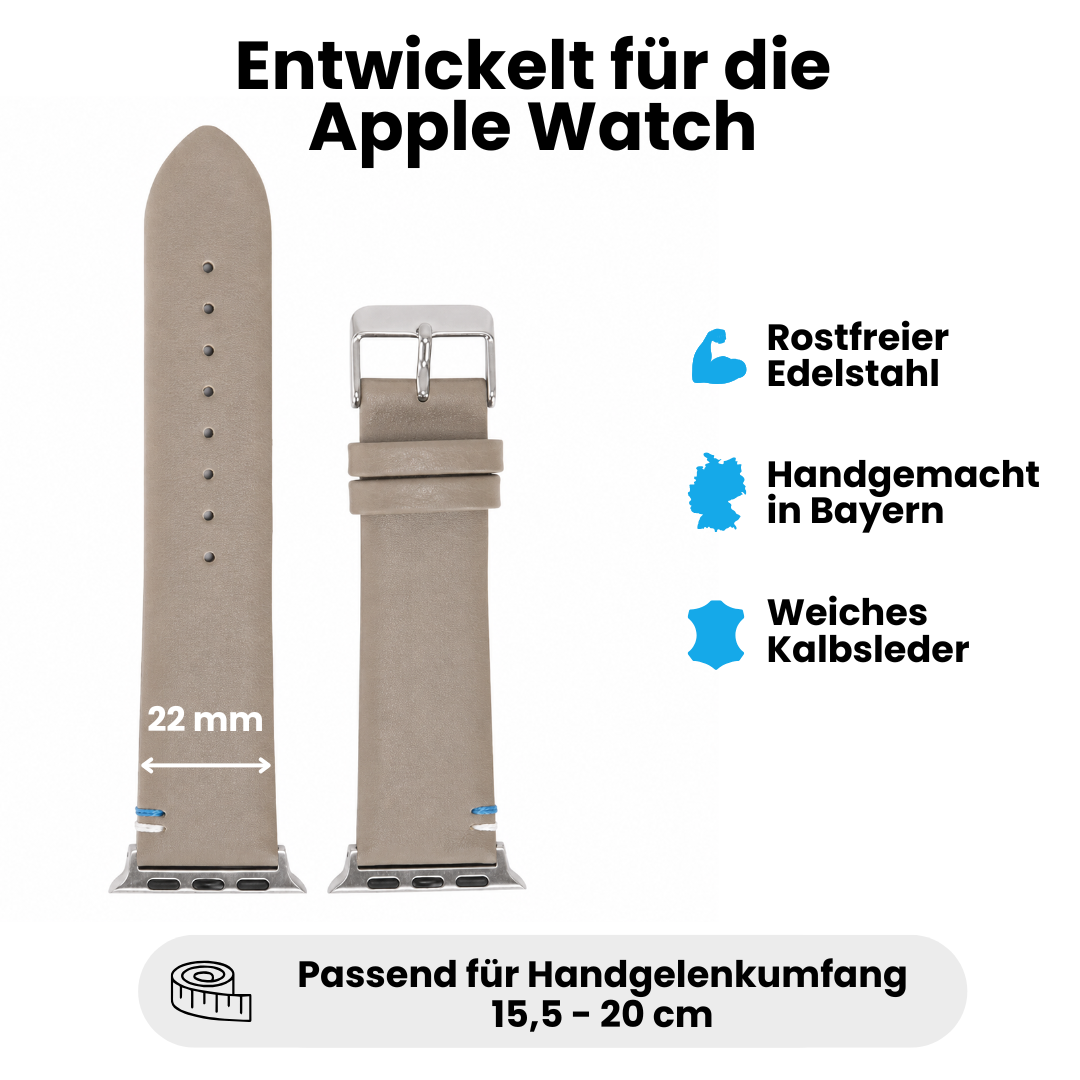 Damen Armband für die Apple Watch aus Kalbleder