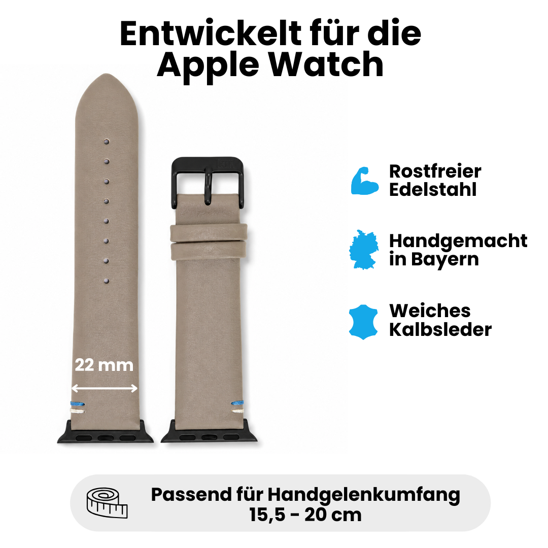 Damen Armband für die Apple Watch aus Kalbleder